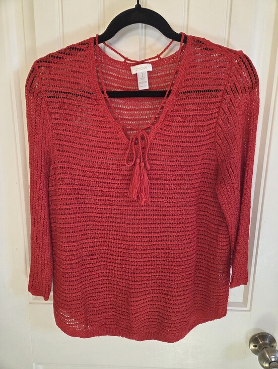 Chico's Tops - Knit beach coverup top